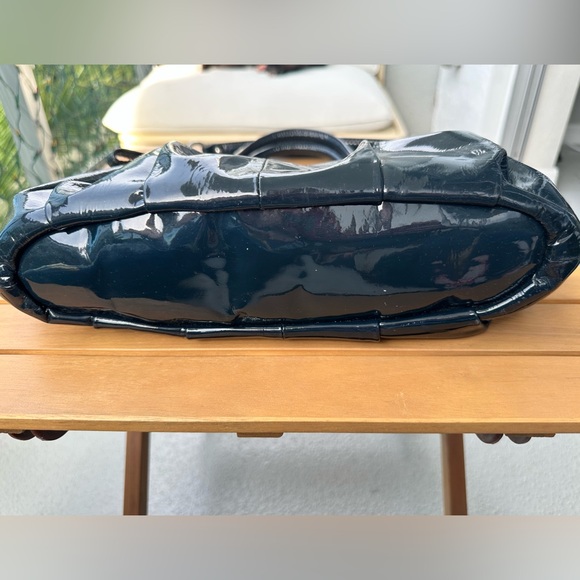 Coach Sophia Bag Medium Blue Patent Leather - Picture 4 of 13